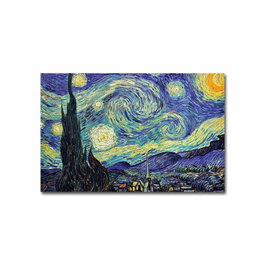 Wallity Lienzo Decorativo La noche estrellada de Vincent van Gogh 45 x 70 cm